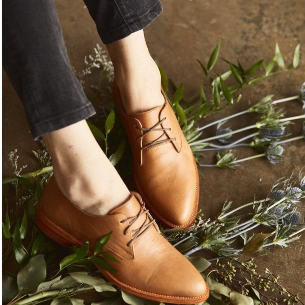 Nisolo James Oxford in Almond shade